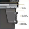 Austen & Co. 40L Built-In Pull Out Cupboard Kitchen Bin - 2 Compartments