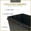 Austen & Co. 40L Pull Out Cupboard Kitchen Bin - 3 Compartments