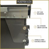 Austen & Co. 40L Pull Out Cupboard Kitchen Bin - 3 Compartments