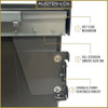 Austen & Co. 68L Built-In Pull Out Cupboard Kitchen Bin - 2 Compartments