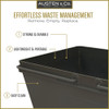 Austen & Co. 68L Built-In Pull Out Cupboard Kitchen Bin - 2 Compartments
