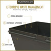 Austen & Co. 68L Built-In Pull Out Cupboard Kitchen Bin - 2 Compartments