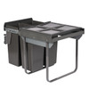 Austen & Co. 68L Built-In Pull Out Cupboard Kitchen Bin - 4 Compartments