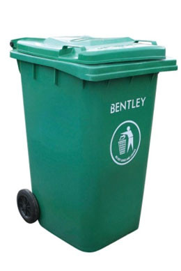 Large 240 Litre Wheelie Bin in Green from Bin Liners Direct