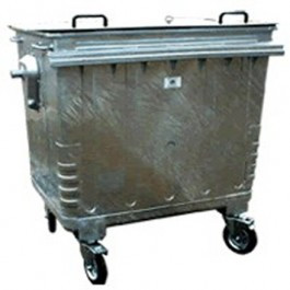 Galvanised Waste Bin 650kg Max Load