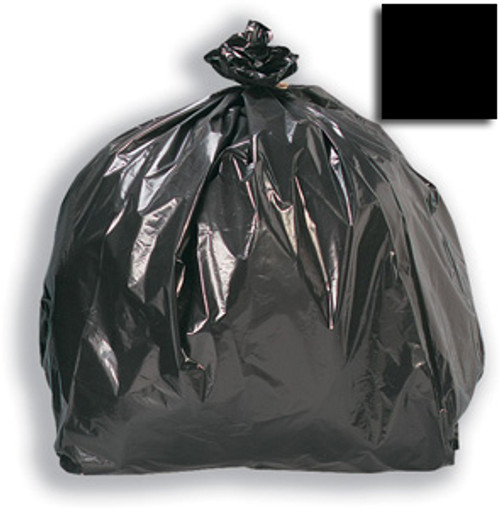 100 x Heavy Duty 200 gauge black refuse sacks/rubbish/bags strong/long 18x29x39 