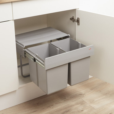 Wesco Light Grey Double Shorty Slide Out Built-In Bin