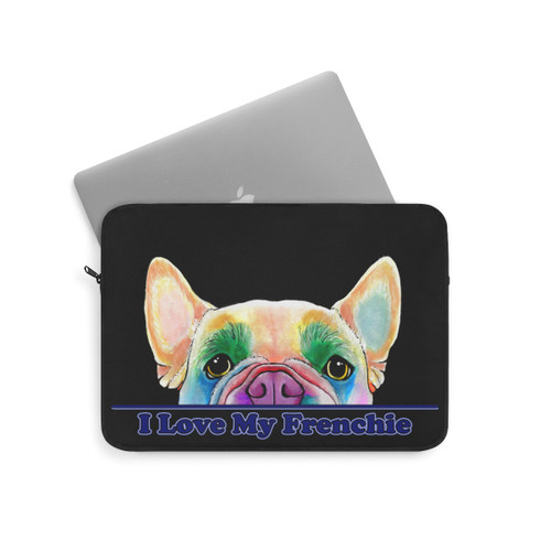 I Love My Frenchie Design French Bulldog Laptop Sleeve - 13 inch