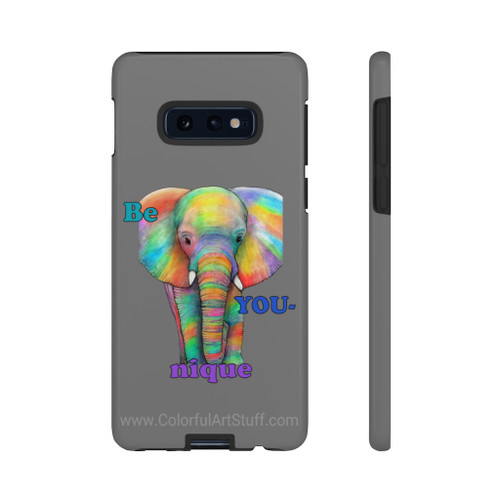 Be YOU-nique Colorful Elephant Design Samsung Phone Tough Cases