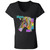 Live a Colorful Life Zebra Design Ladies' Jersey V-Neck T-Shirt