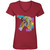 Live a Colorful Life Zebra Design Ladies' V-Neck T-Shirt