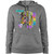Live a Colorful Life Zebra Design Ladies' Pullover Hooded Sweatshirt
