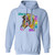 Live a Colorful Life Zebra Design  Pullover Hoodie