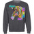 Live a Colorful Life Zebra Design Crewneck Pullover Sweatshirt