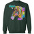 Live a Colorful Life Zebra Design Crewneck Pullover Sweatshirt Z65