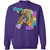 Live a Colorful Life Zebra Design Crewneck Pullover Sweatshirt Z65