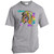 Live a Colorful Life Zebra Design  Made in the USA Unisex T-Shirt USA100