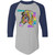 Live Colorful Life Zebra Design Colorblock Raglan Jersey Shirt