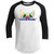 I Love My Frenchie Peek-a-Boo French Bulldog Design Youth 3/4 Raglan Sleeve Shirt