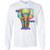 Be YOU-nique Colorful Elephant Design Youth LS T-Shirt
