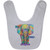 Be YOU-nique Colorful Elephant Design Baby Bib