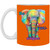 Be YOU-nique Colorful Elephant Design 11 oz. White Mug