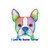 I Love My Boston Terrier Design Die-Cut Vinyl Stickers