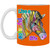 Lilve a Colorful life Zebra Design 11 oz. White Mug