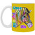 Lilve a Colorful life Zebra Design 11 oz. White Mug