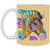 Lilve a Colorful life Zebra Design 11 oz. White Mug