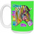 Life a Colorful Life Zebra 15 oz. White Mug