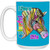 Life a Colorful Life Zebra 15 oz. White Mug