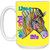 Life a Colorful Life Zebra 15 oz. White Mug