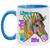 Live a Colorful Life Zebra Design 11 oz. Accent Mug