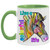 Live a Colorful Life Zebra Design 11 oz. Accent Mug