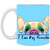I Love My Frenchie Peek-a-Boo French Bulldog Design  11 oz. White Mug
