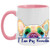 I Love My Frenchie Peek-a-Boo French Bulldog Design 11 oz. Accent Mug