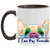 I Love My Frenchie Peek-a-Boo French Bulldog Design 11 oz. Accent Mug