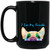 I Love My Frenchie Peek-a-Boo French Bulldog Design 15 oz. Black Mug