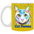 Cat Person Tabby Cat Design with dots 11 oz. White Mug