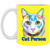 Cat Person Tabby Cat Design 11 oz. White Mug