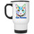 Cat Person Tabby Cat Design White Travel Mug