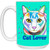 Cat Lover Tabby Cat Design  White Mug