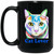 Cat Lover Tabby Cat Design 15OZ 15 oz. Black Mug