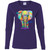 Be YOU-nique Colorful Elephant Design Womens' Cotton LS T-Shirt