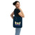I Love My Frenchie Peek-a-Boo French Bulldog Design Organic Canvas Tote Bag