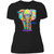 Be YOU-nique Colorful Elephant Design Womens' Boyfriend T-Shirt