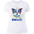 Smile! Smiling Boston Terrier Design Ladies' Boyfriend T-Shirt