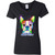 I Love My Boston Terrier Design Ladies' 5.3 oz. V-Neck T-Shirt