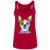 I Love My Boston Terrier Design Ladies' Relaxed Jersey Tank